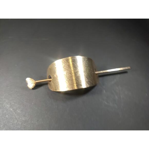 Pony Tail Holder Gold Tone Heart - Picture 6 of 6